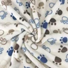 wholesale polyester Light Yellow white cute pattern printed flannel fleece fabric in roll for baby blanket