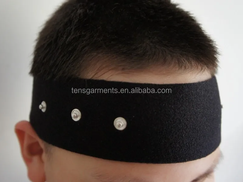 Conductive Fabric Brain Wave Detect Eeg Headband Pads With Electrode