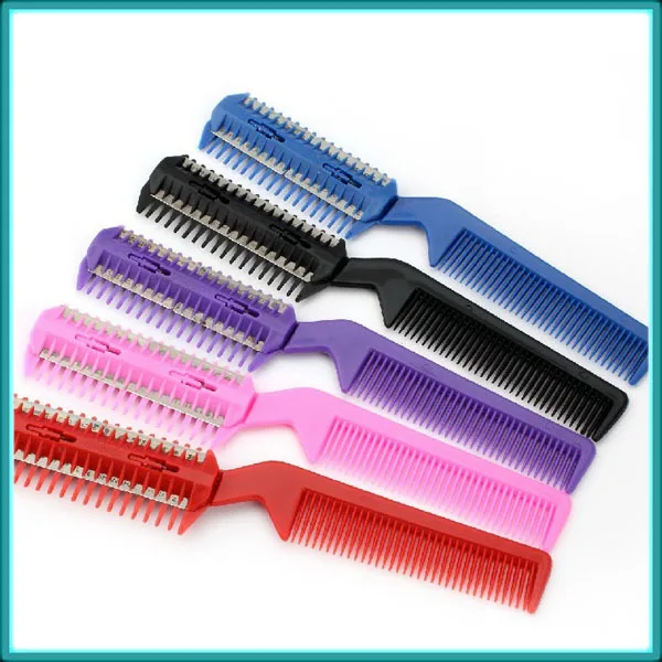 Quality Hair Razor Comb,Professional Plastic Hair Comb With Razor ...