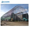 Short Construction Cycle Supplier of China space frame truss for roof dome arched metal roof limestone storage