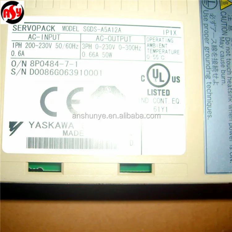 Yaskawa Servo Drive SGDS-A5A12A Used Tested 