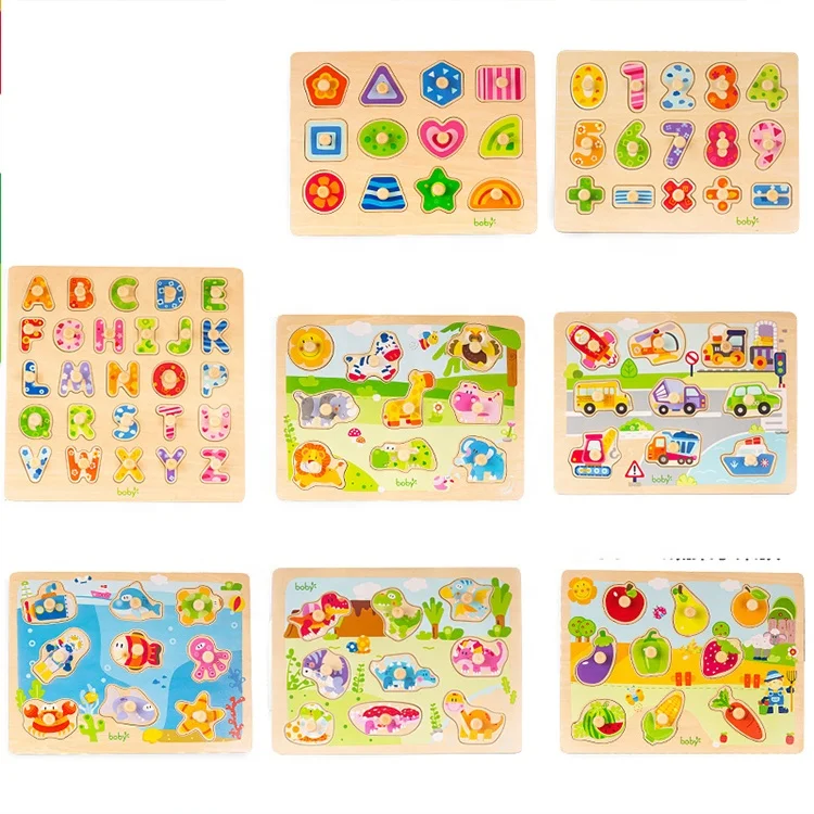 Custom Digital Animal Jigsaw Alphabet Peg Puzzles Toddlers Alphabet ...