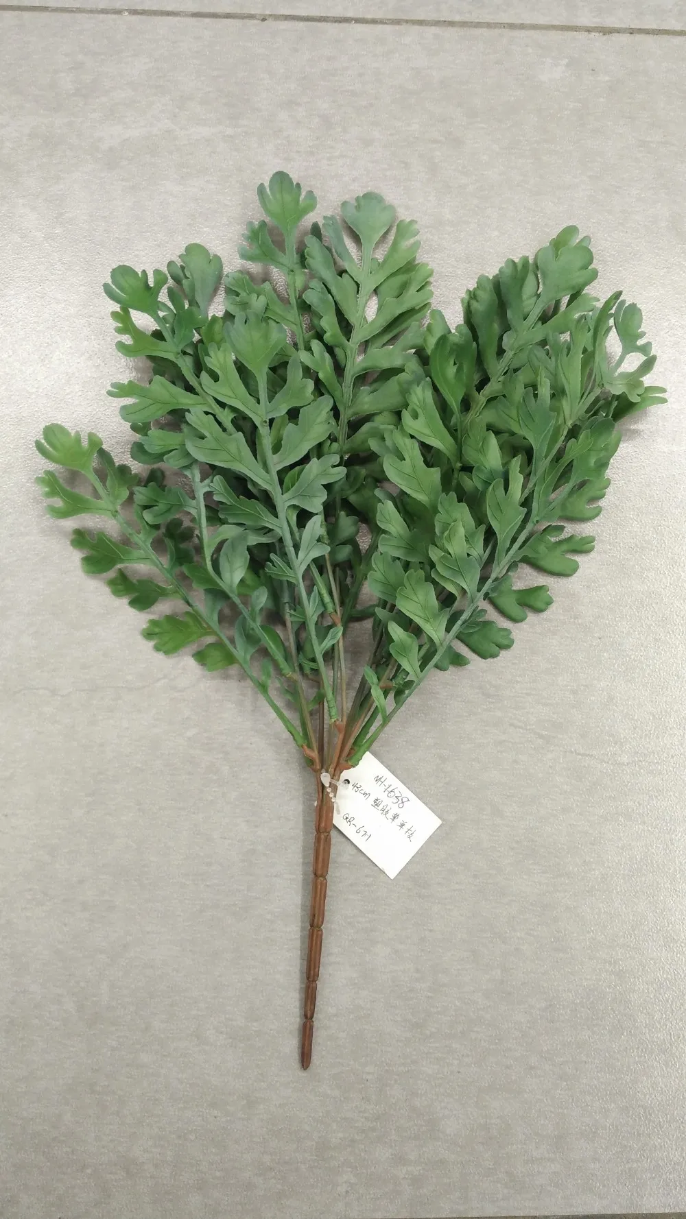 Artificial Real Touch Faux Jackfruit Tree Leaf Branches Stems Green