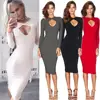 2018 Europe autumn and winter lady sells hot sleeves long sleeves chest openings buttocks and dresses foreign trade source