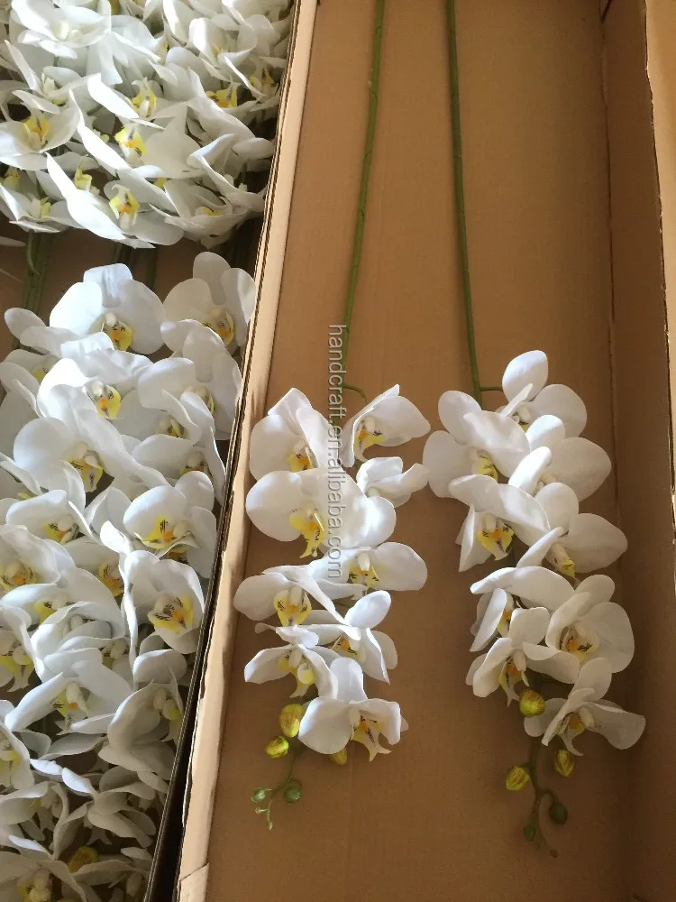 Real Touch Silk White Artificial Orchid For Wedding Buy Silk Blue