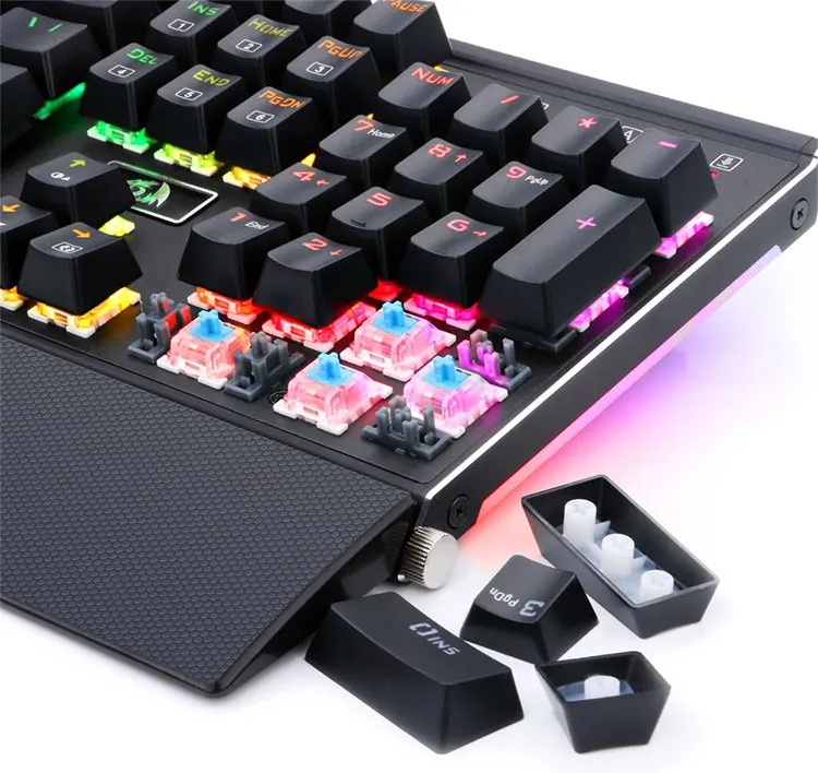 CLAVIER GAMER MÉCANIQUE REDRAGON MITRA K551 RGB-1 V2 SWITCHES ROUGE - NOIR  - WIKI High Tech Provider