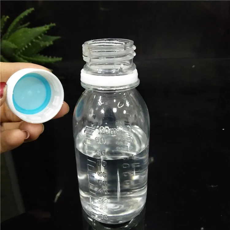 Plastic Cough Syrup Transparent graduated liquid Bottle With Tamper Proof Cap