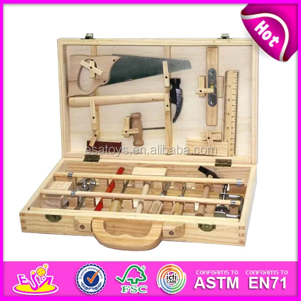 New And Popular Wooden Tool Box Toy For Kids Wooden Toy Tool Box