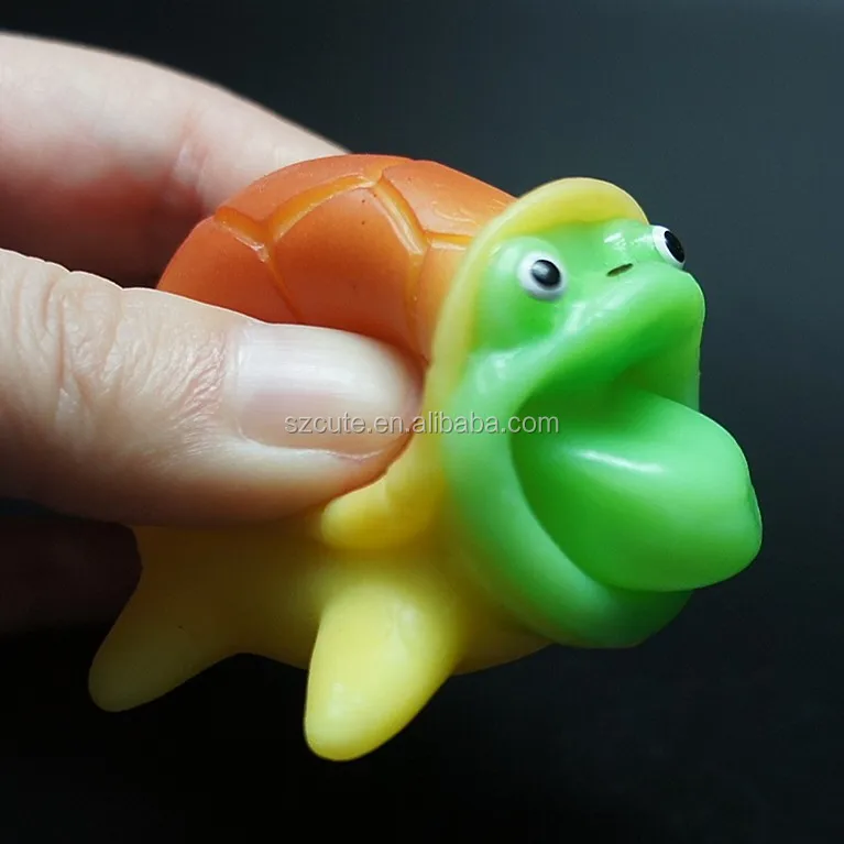 Tpr Squeeze Small Turtle Plastic Toy With Tongue For Promotional Buy