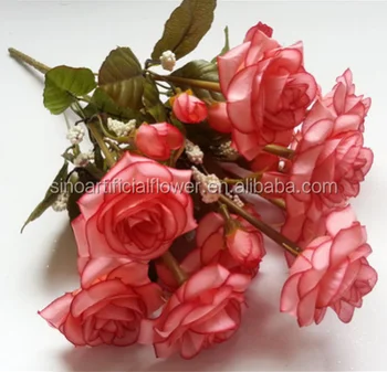 Artifical Factory European Peacock Rose For Wedding And Home Decor