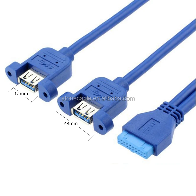 double port usb cable