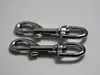Wholesale fashion metal locking snap hooks /metal D ring/ solide metal buckle for handbag accessories