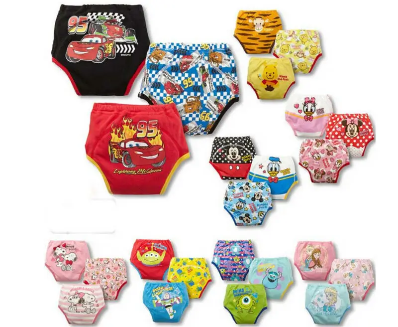 9pcs lot Waterproof baby potty training pants reusable underwear cloth diaper toddler panties free shipping