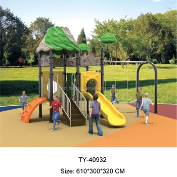 double slide swing set