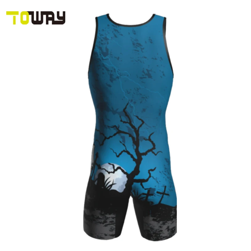 Low Cut Custom Sublimated Wrestling Wear Wrestling Singlet Buy