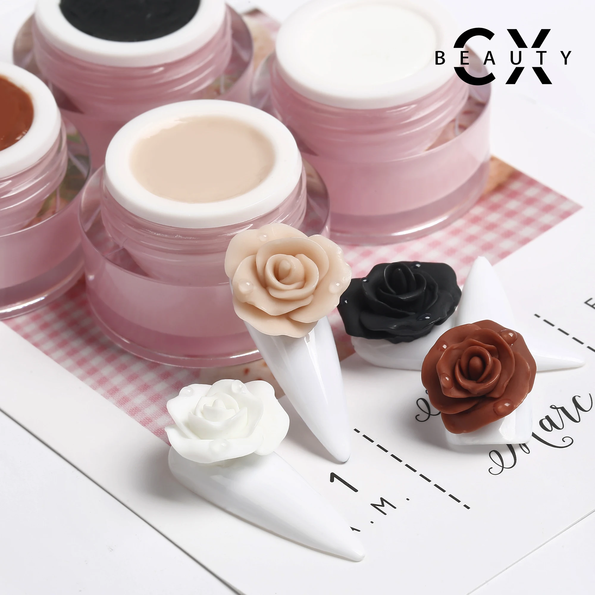 Caixuan Nail Art 4d Carving Gel Kit 12colors,Plasticine Gel For 4d/3d