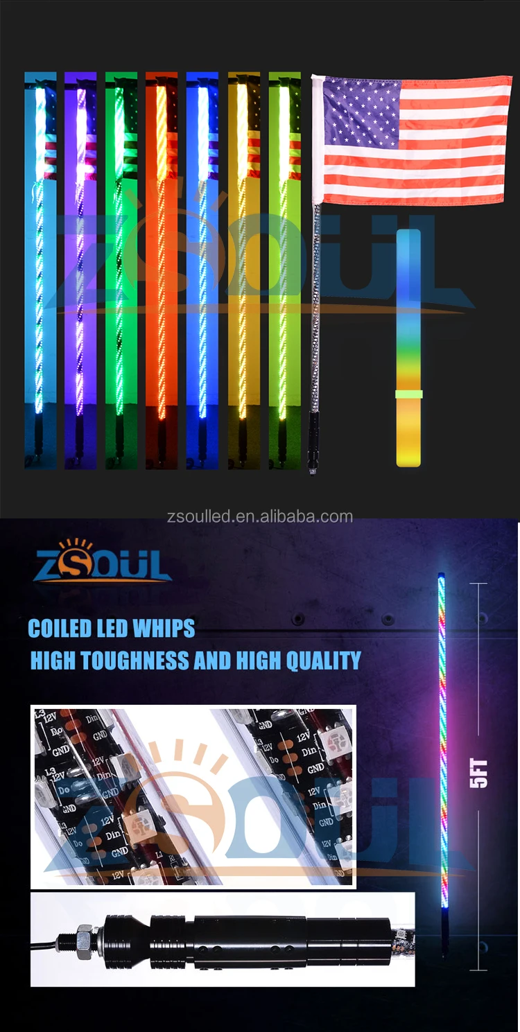 Atv Utv Off Road Accessories 3/4/5 Feet Twist Type 12v Durable Quick