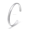 Dropshipping Blank 925 Solid Sterling Silver Engrave Bangle, Stainless Steel Jewelry, Open Bracelet Wholesale