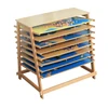 Tiger Wholesale Kid Wooden Montessori teaching Aids learning Materials set Puzzle Maps with Stand