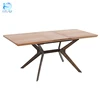 wood extention modern dining table
