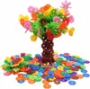 Hot Selling Interlocking Blocks Set Educational Puzzle Games Building Toys Snow Flakes For Brain