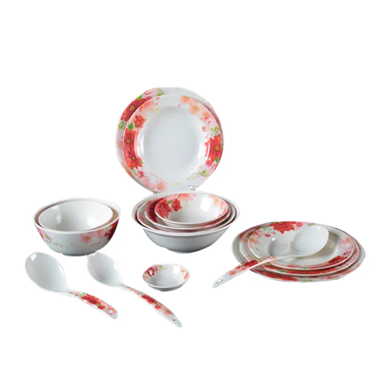 Cheap Dubai Wholesale Market Fine Ceramiclike Dinner Set Melamine