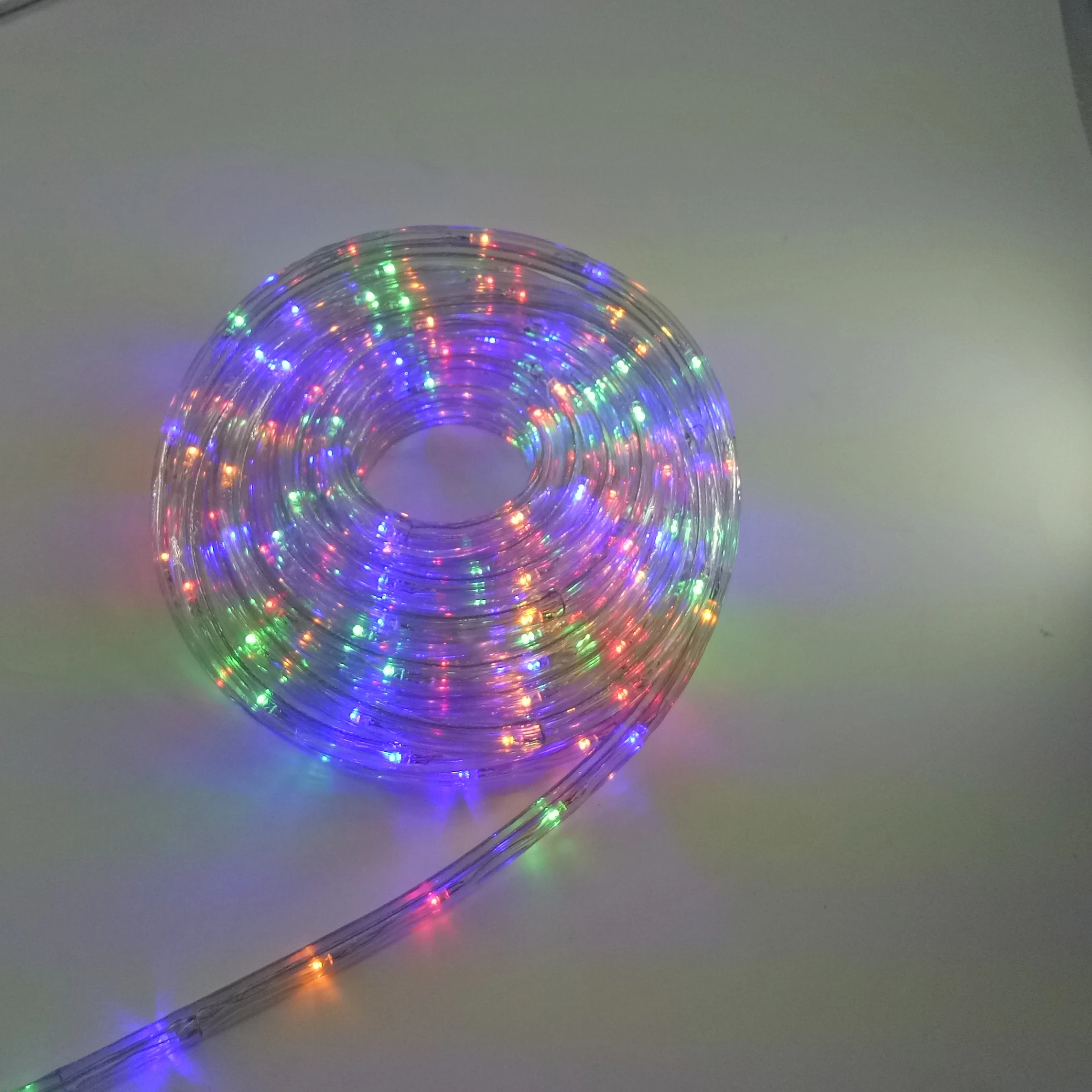 Colorful Round Two Wire 24v Led Neon Flex Rope Lights Outdoor Outdoor / Wedding / Party Christmas / Garden / Pub IP44 220 -20-40