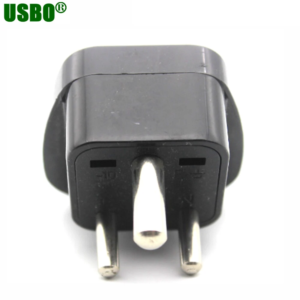 Universal 3 Round Pin Travel Plug Adapter For South Africa India Russia