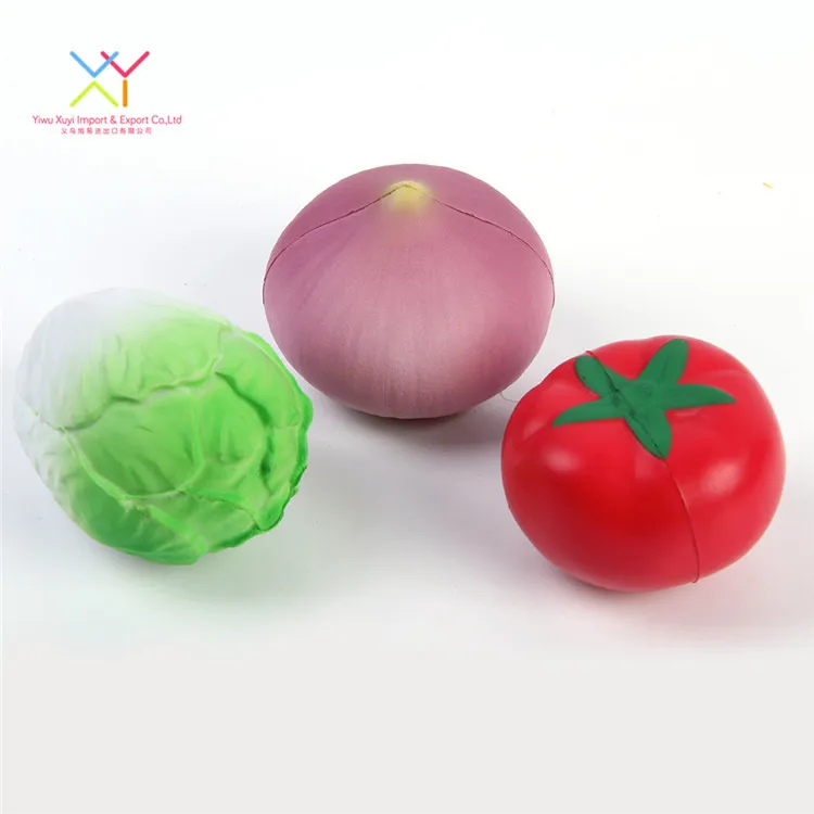 Wholesale lovely onion soft funny squeeze toy pu promotional stress ball for kids