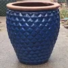 large Garden Outdoor hand glazed ceramic plant pot