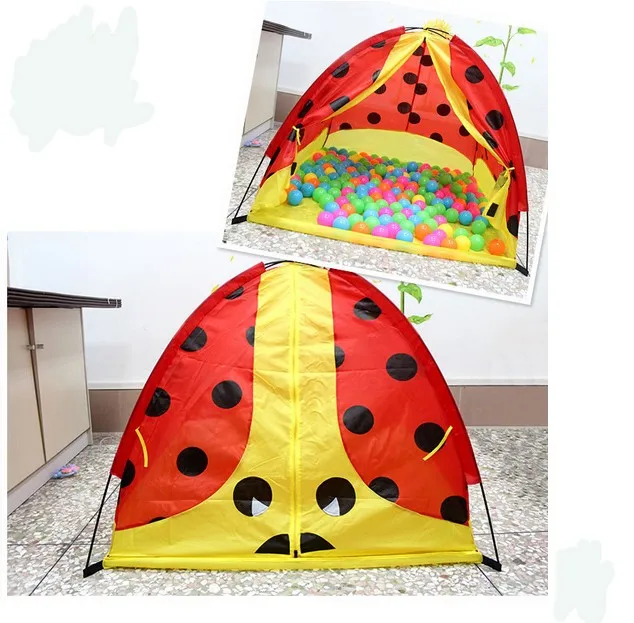 Hot Selling Ladybug Play Tent Camping Tent For Children,Age 3 + Outdoor