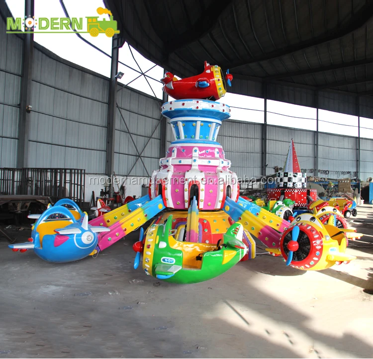 indoor playground ride 5m height family crazy Self Control Plane
