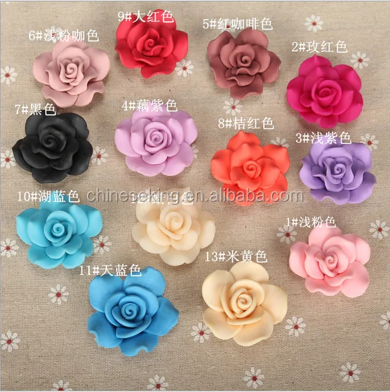 Diy flower ceramic/clay/ porcelain beads