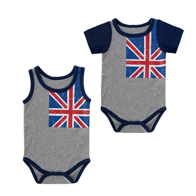 Low Price New Born Boys Body Suit Baby Clothes Rompers Custom Print