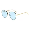 Retro Popular Gold Frame Metal Sunglasses for Men Age