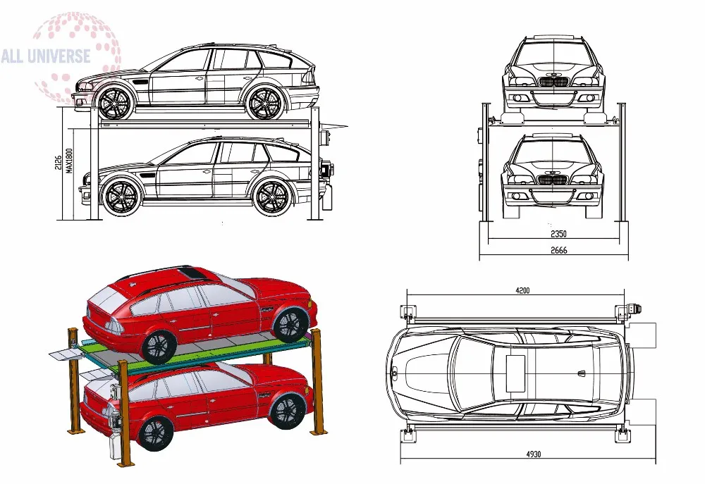 Чертеж парковки dwg