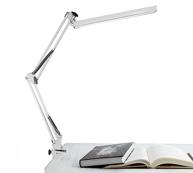 UYLED Eye-caring LED Clip Metal USB  Reading Table Lamp Dimmable Folding Desk Lamp with Clamp