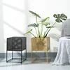 Wholesale nordic square floor standing multi-functional iron plant pot holder for home decor