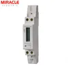 1 Pole small MINI Size DIN Rail Digital kwh Power Meter with RS485 Modbus RTU