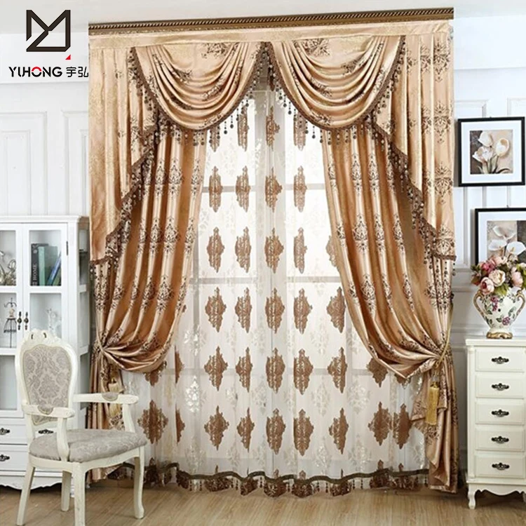 Church Curtains Jacquard Fabric Valance Curtains Can Undertake Large ...