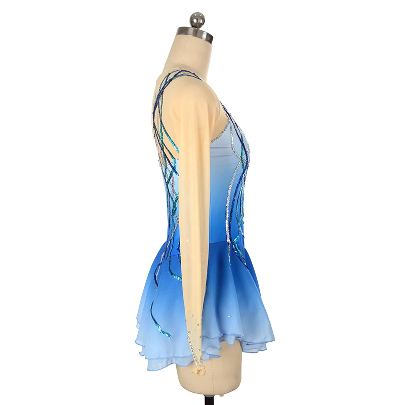 Figure Skating Dress Competition Ice Skating Skirt for Girl Kids Gymnastics  | eBay