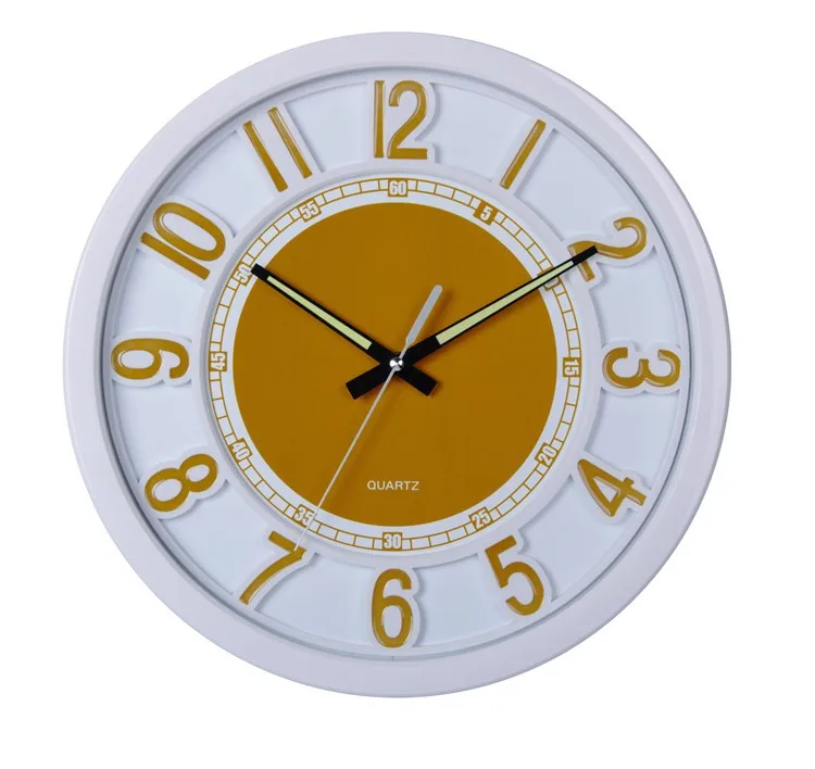 Glowing Wall Clock Analog Bed Room Wall Clock Night Light Wall Clock