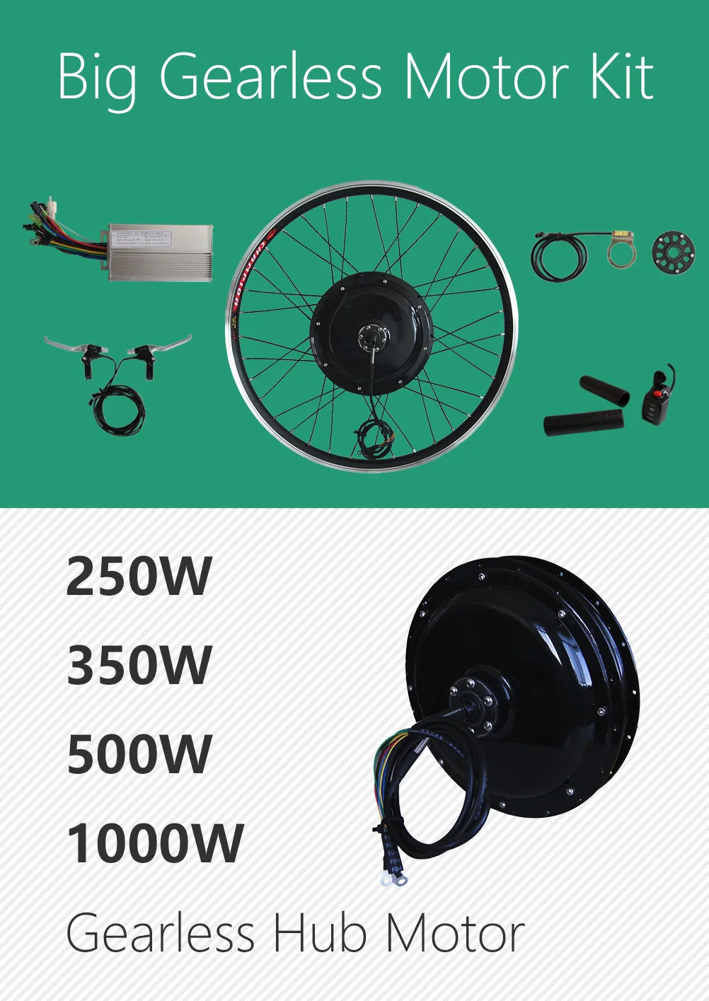 gearless hub motor kit