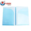 wholesale OEM Office stationery supplier plastic clear transparent customized A4 size I shape pp file folders with custom logo