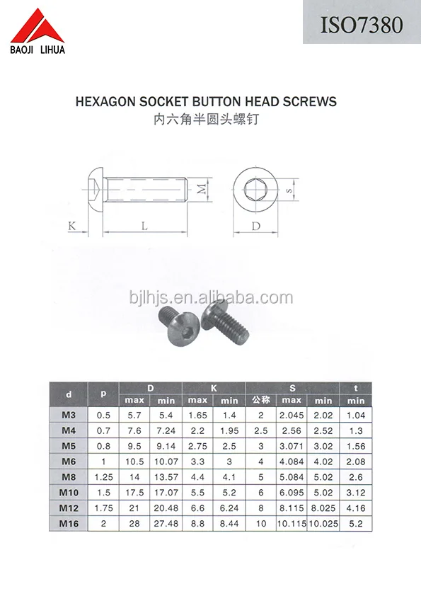 Colored titanium screw m5 m6 m8 green,blue anodized titanium bolts for bicycle