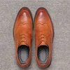 lx20085a 2018 British style new fashion vintage leather business men dress shoes