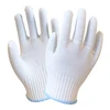 13-Guage Hand Protection Knitted White 100% Polyester Gloves Work,Get Free Samples