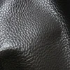 Black genuine thick litchi pattern leather cow hide for upholstery office sofa
