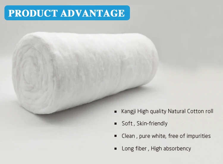 China Manufacturer 250g 400g 500g 1000g Absorbent Cotton Wool Roll ...