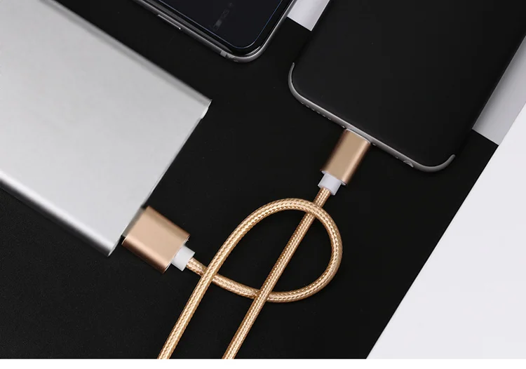 Customized hot selling nylon braided usb cable for phone from China